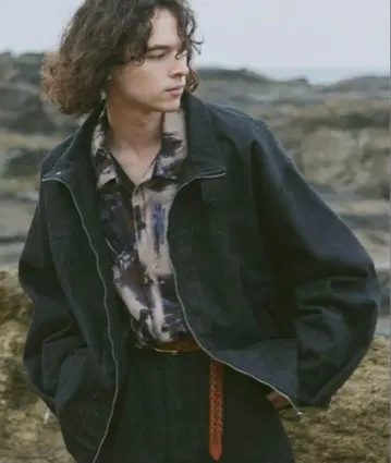 하이넥 데님 블루종/하이넥 데님 블루종