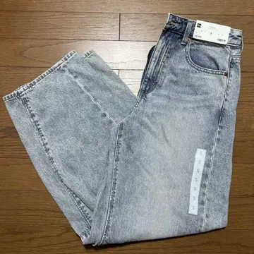 지유 배럴 레그 청바지 S 사이즈