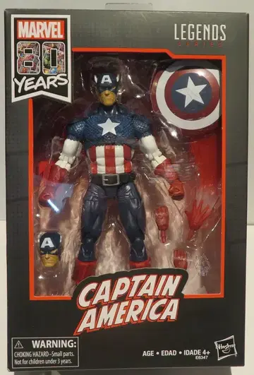 HASBRO 마블 80주년 캡틴 아메리카 6인치