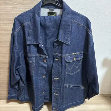 Wrangler 다크 블루 데님 자켓 S