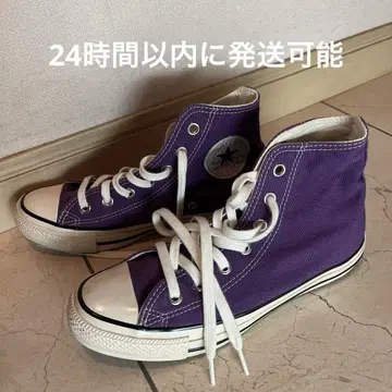 CONVERSE CANVAS ALL STAR 스니커즈 24.5 퍼플