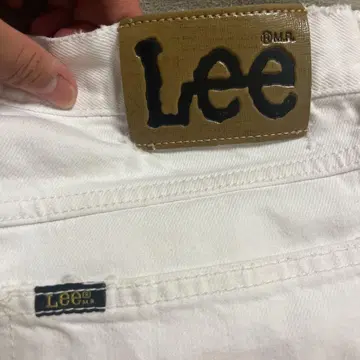 lee lot203 웨스턴 화이트 데님 팬츠 청바지 W32.