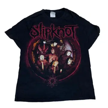 Slipknot 슬립낫 구제 의류 블랙 M 락밴드 헤비메탈 티셔츠