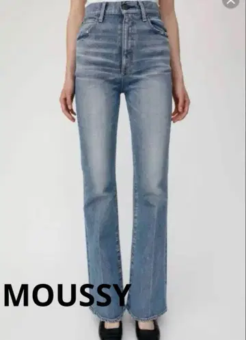 moussy 마우지 플레어 데님 팬츠 블루 029EAA12-5000