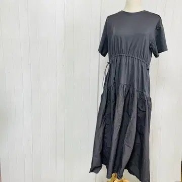 반팔 티어드 원피스  루즈핏  임산부  F  허리밴딩  a367