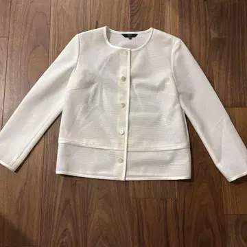 DAKS 화이트 노카라 자켓 38