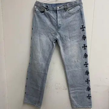 Supplier 워싱 데님 크로스 자수