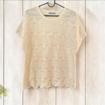 새상품급 띠어리 럭스 theory luxe 23SS 니트 반팔 린넨