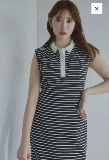 Herlipto 프렌치 슬리브 폴로 롱 드레스 S