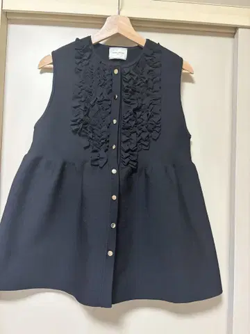 UNITED ARROWS 프릴 슬리브리스 튜닉 베스트