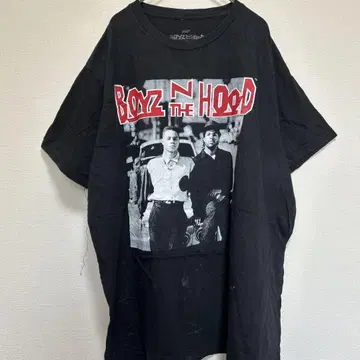 레어 빈티지 BOYS THE FOOD 티셔츠 XL 블랙 밴딩 티셔츠