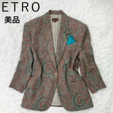 빅 사이즈 새상품급 에트로 ETRO 테일러드 자켓 페이즐리 3L
