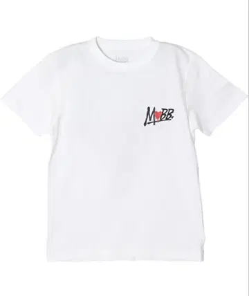 MOBB HEART DRIP T-SHIRT -WHITE- S 사이즈
