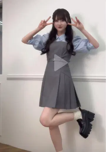 dazzlin 레이어드 셔츠 미니 원피스