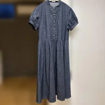 sono 반팔 원피스 펄 버튼
