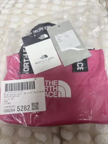 THE NORTH FACE 화이트 라벨 백 M 사이즈 핑크