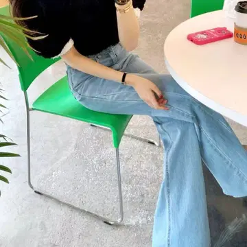 하이 웨스트 플레어 데님 팬츠 S