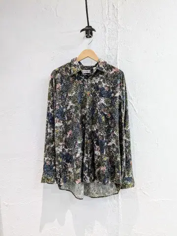 아트 패턴 편안한 핏 셔츠