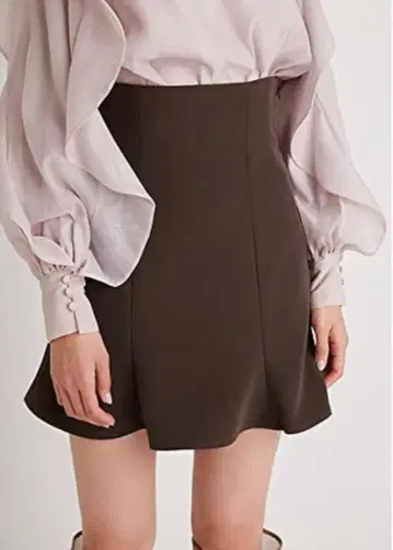 SNIDEL 플레어 미니 스커트 숏 팬츠 블랙 스나이델