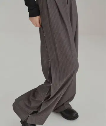 heak stripe wide pants 스트라이프 와이드 팬츠