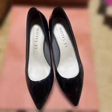 LE TALON 블랙 스틸레토 힐 24.5cm