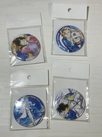 코난 캔 패치 4종 세트 돗토리현 한정 상품