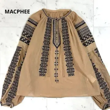 MACPHEE 맥피 자수 블라우스 자수 긴팔