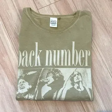back number 락밴드 같은 롱T in your humor