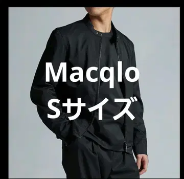 Macqlo 블랙 자켓 라이더스 노카라