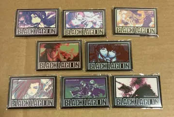 최저가 BLACK LAGOON DMM 스크래치 E상 스퀘어 캔뱃지 컴프