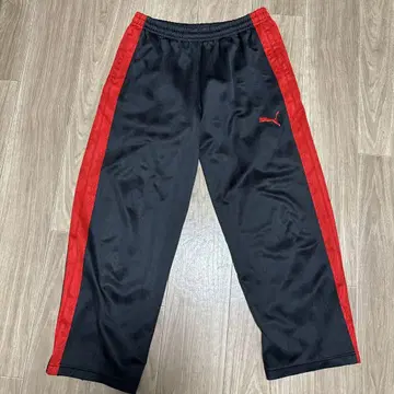 Puma 저리 팬츠 블랙/레드