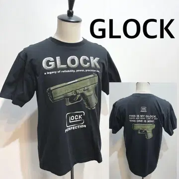 GLOCK 글록 티셔츠 블랙 남성용 L 사이즈 올 패턴 밀리터리 7259