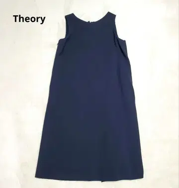 Theory 슬리브리스 원피스 다크 네이비