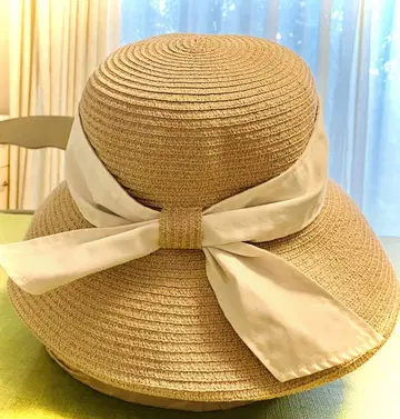 Chapeau d' O 실크 블레이드 엣지 업 크로셰 밀짚모자