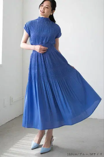 마조리카 원피스 블루 L