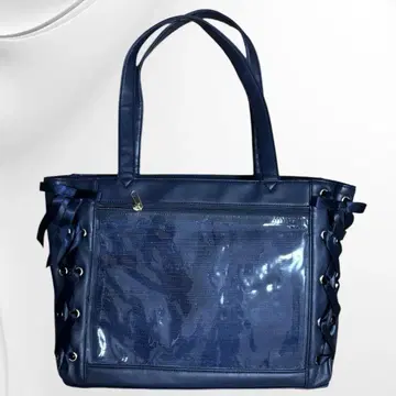 WEGO 이타백 A4 네이비 리본 레이스업 S