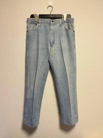 90s USA제 Wrangler 랭글러 아이스 블루 데님 W35
