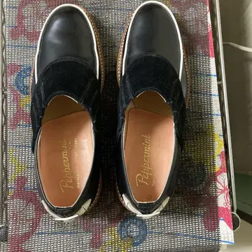 도쿄 페퍼민트 로커빌리 신발 플랩 신발