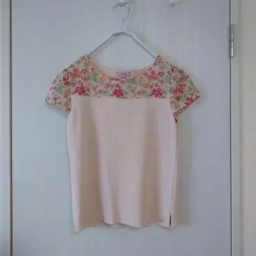 TOCCA LIBERTY 콜라보 반팔 니트 꽃무늬 자수 썸머 니트 XS