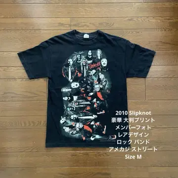 10s Skipknot 레어 디자인 멤버 사진 락 밴딩 스트릿