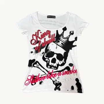 CECIL McBee 스컬 티셔츠