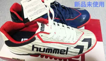 미사용 새상품 hummel 축구화 화이트/네이비 25cm