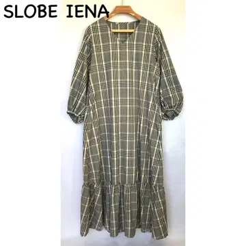SLOBE IENA 체크 무늬 원피스