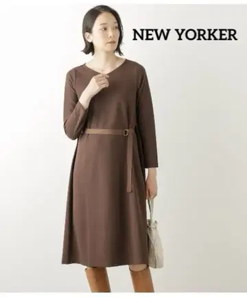 뉴요커 조젯 카르제 벨트 포함 원피스