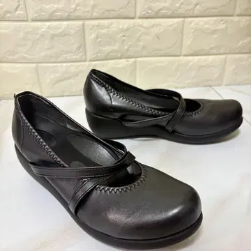 Re:getA 리게타 크로스 벨트 웨지 펌프스 스트랩 포함 블랙 M