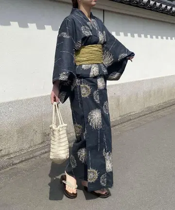 카프리슐레 마쥬 유카타 오비 블랙