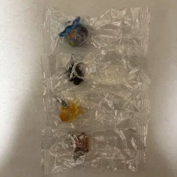 가챠 우산 금붕어 메지루시 액세서리 4종