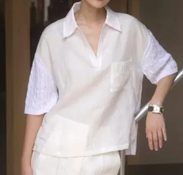 Max Mara 린넨 니트 폴로 새상품 택 포함