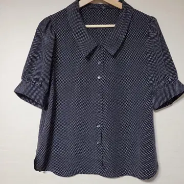 스트로베리 필드 도트 무늬 블라우스 [새상품급]