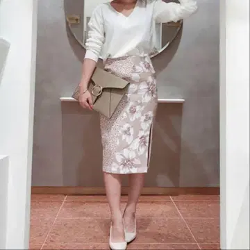 eimy istoire blooming flower 믹스 타이트 스커트